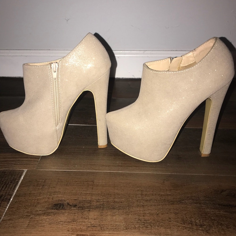 Nude booties